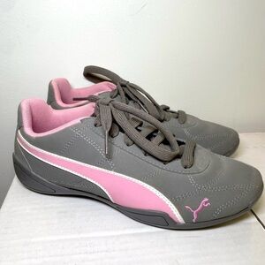 Puma Gray and Pink Athletic Shoes